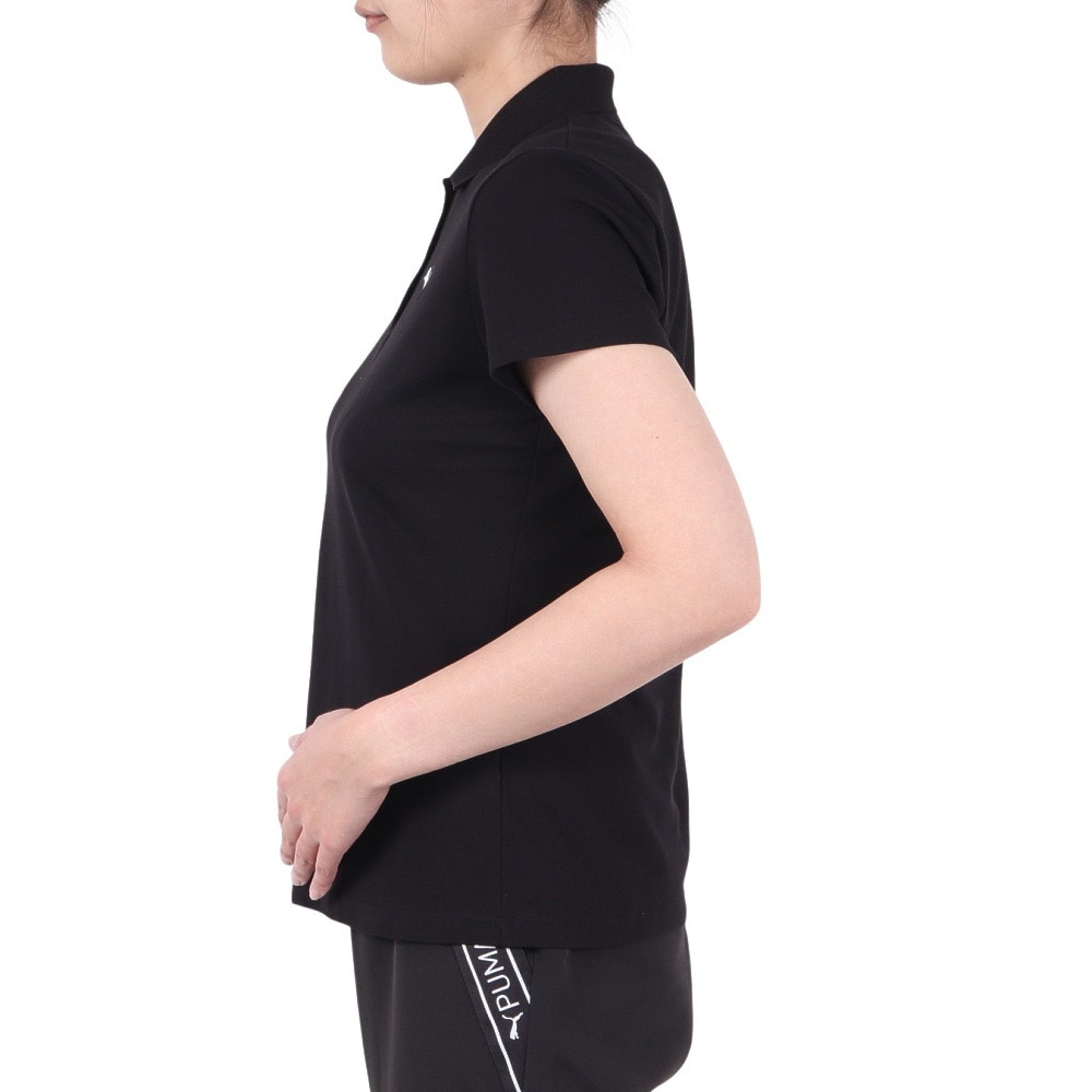 プーマ（PUMA）（レディース）ESS ロゴ ポロシャツ 687615 01 BLK