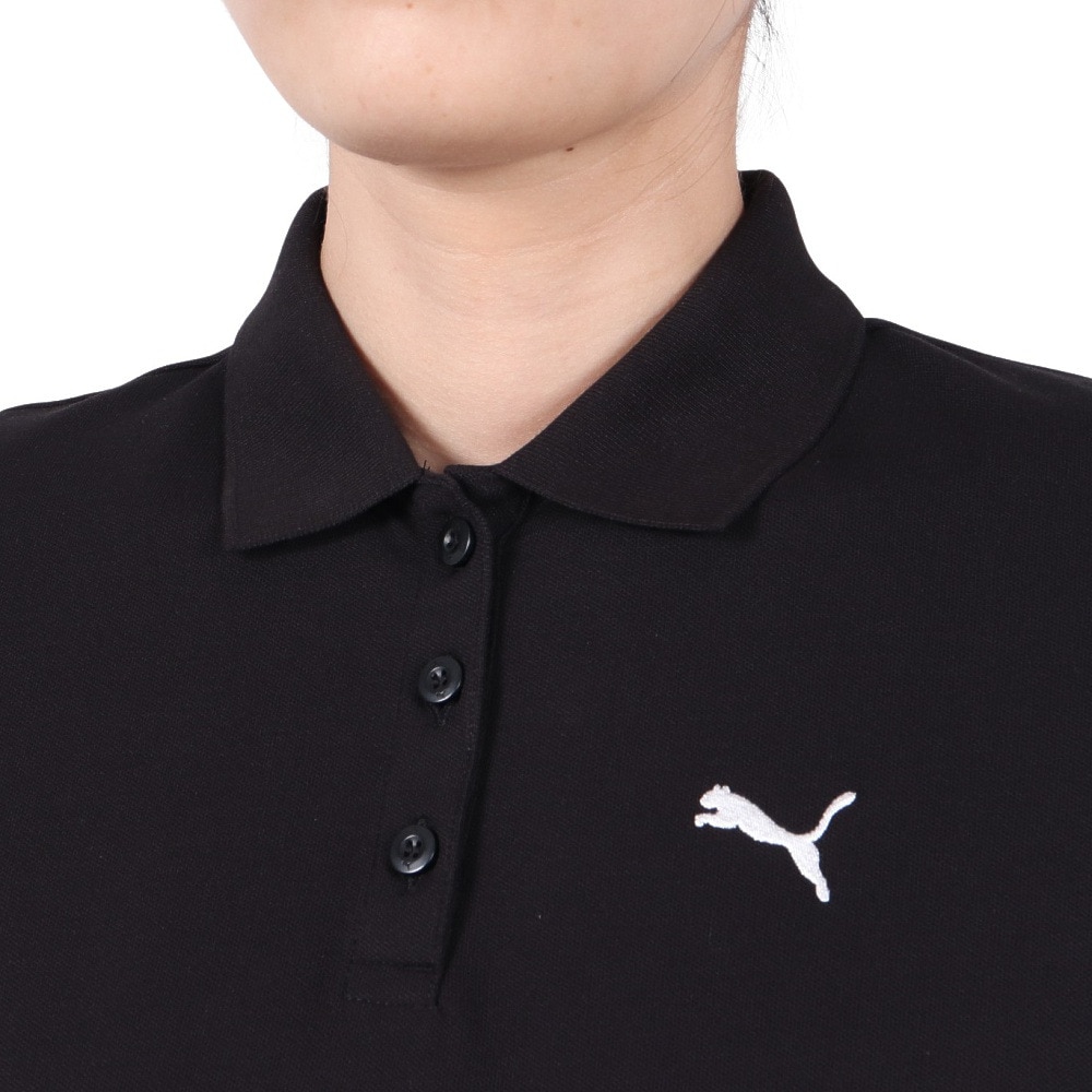 プーマ（PUMA）（レディース）ESS ロゴ ポロシャツ 687615 01 BLK