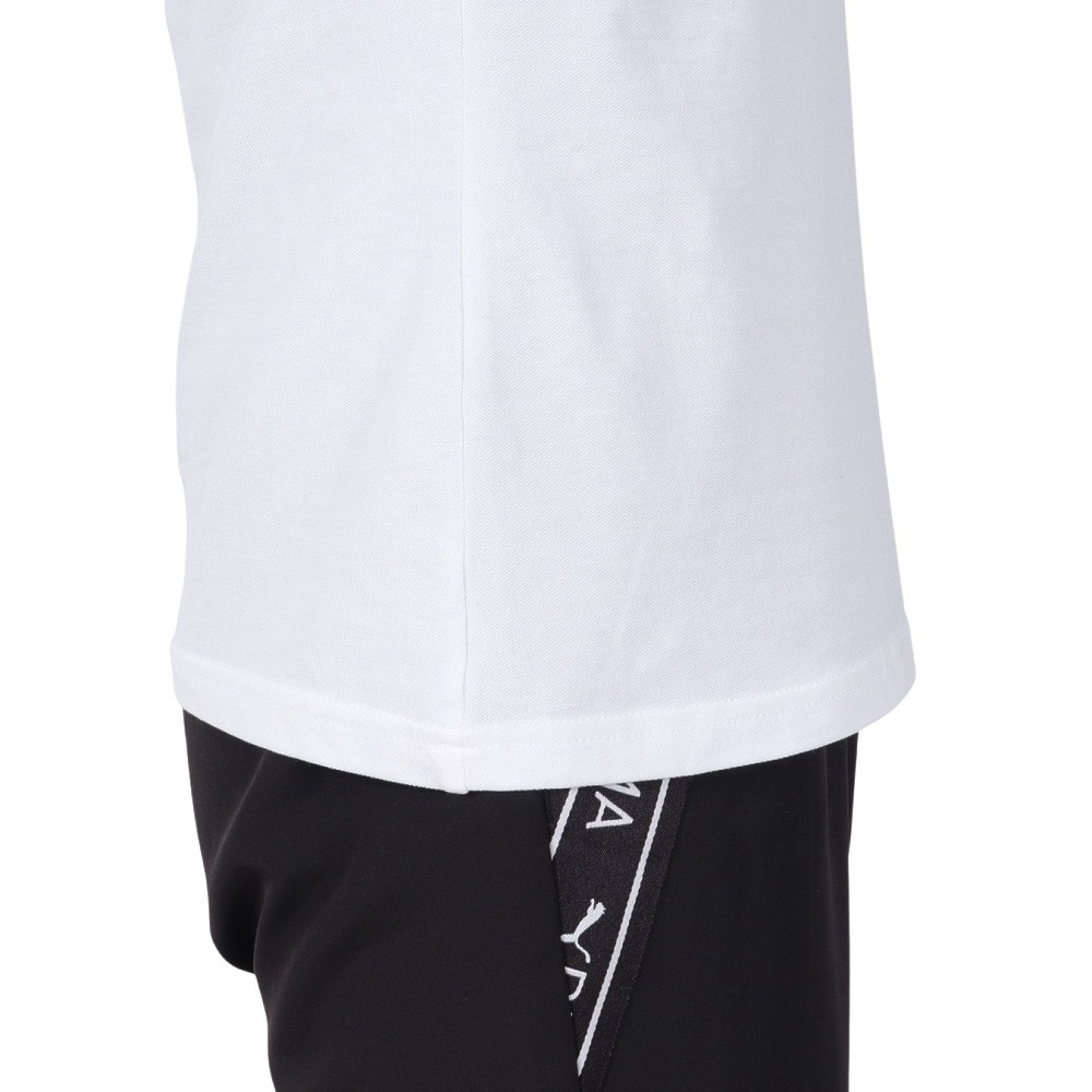 プーマ（PUMA）（レディース）ESS ロゴ ポロシャツ 687615 02 WHT