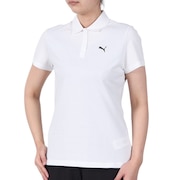(レディース)ESS ロゴ ポロシャツ 687615 02 WHT