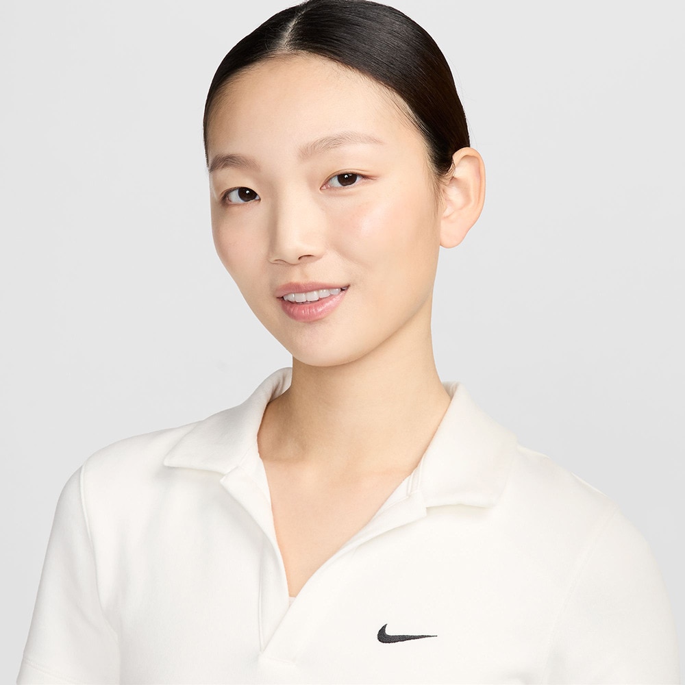 ナイキ（NIKE）（レディース）スポーツウェア エッセンシャル ショートスリーブ ポロ トップ DV7885-133