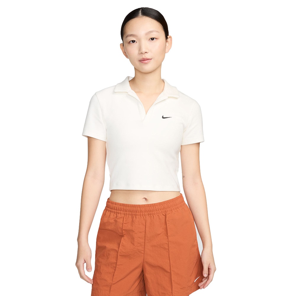 ナイキ（NIKE）（レディース）スポーツウェア エッセンシャル ショートスリーブ ポロ トップ DV7885-133