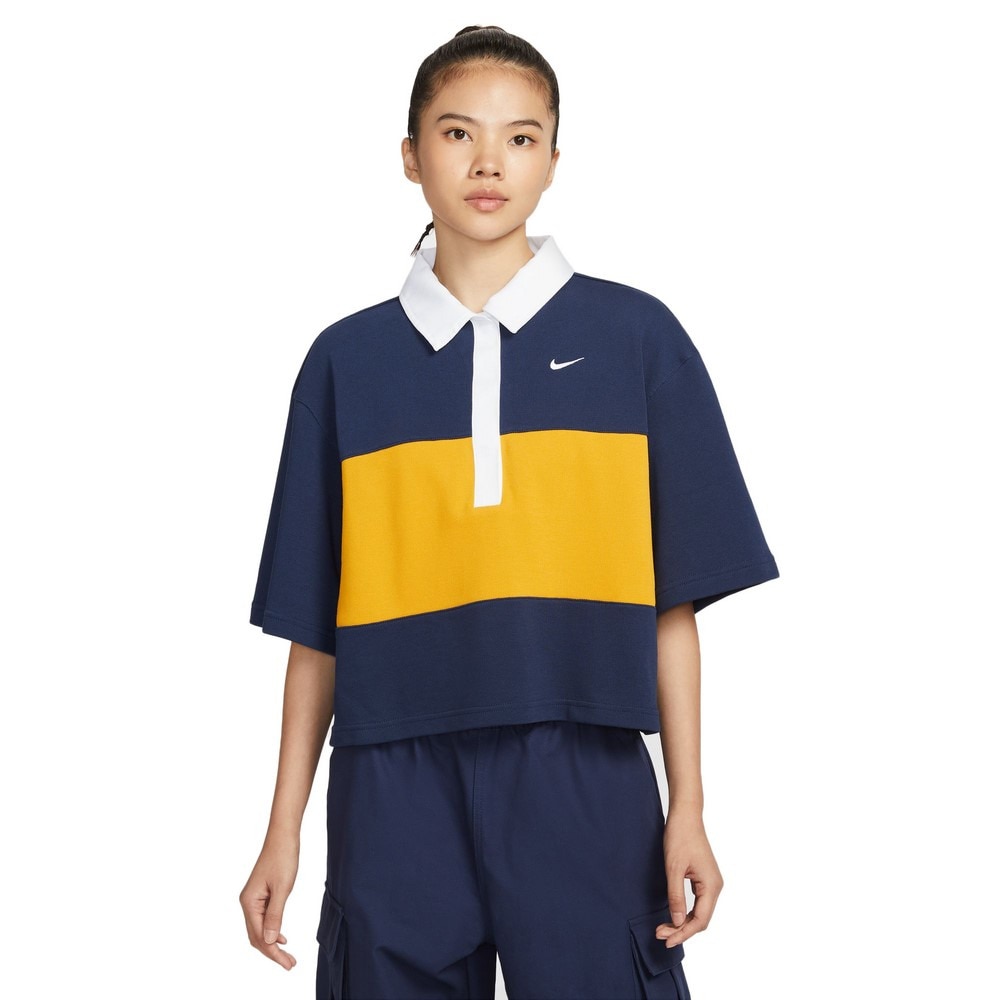 ナイキ（NIKE）（レディース）オーバーサイズド 半袖ポロシャツトップ IB2154-410