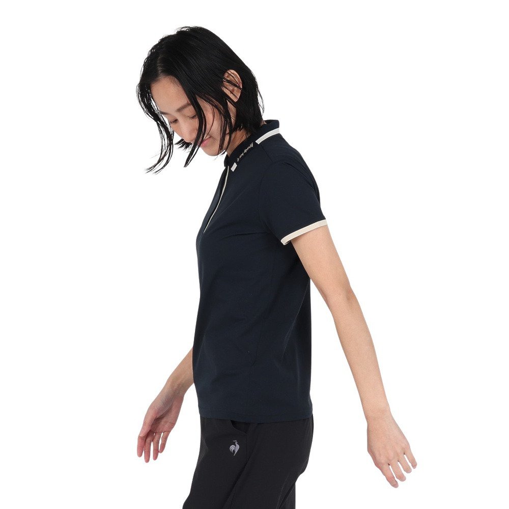 ルコックスポルティフ（lecoqsportif）（レディース）ヘランカ半袖ポロシャツ LT6SHS40L NV00