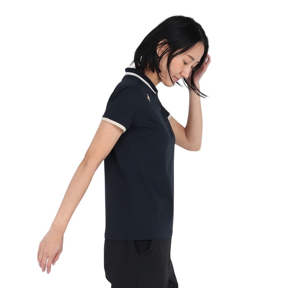 ルコックスポルティフ（lecoqsportif）（レディース）ヘランカ半袖ポロシャツ LT6SHS40L NV00