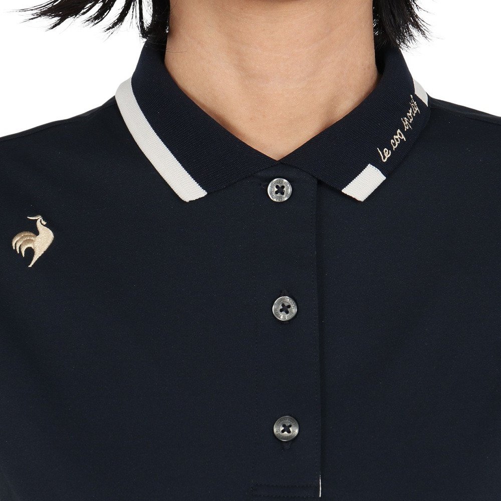ルコックスポルティフ（lecoqsportif）（レディース）ヘランカ半袖ポロシャツ LT6SHS40L NV00