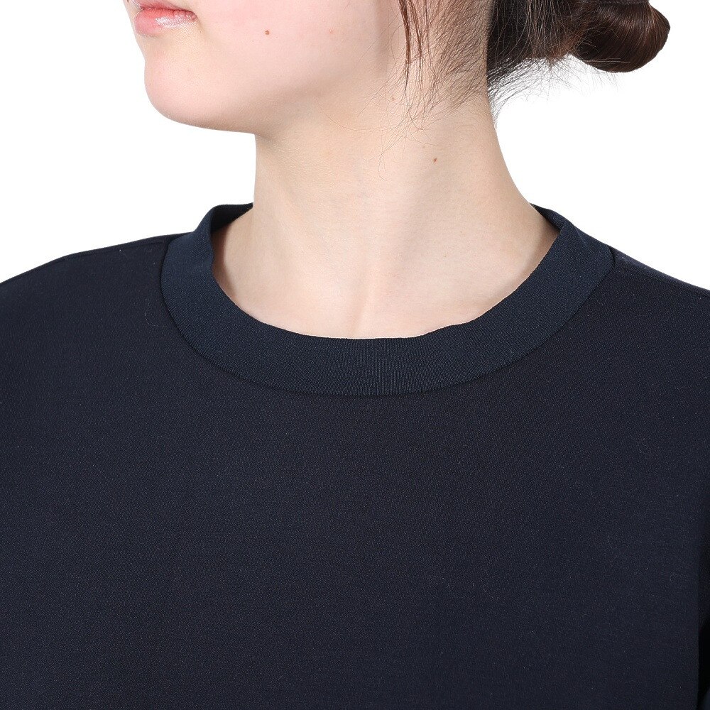 HUITIEME（レディース）長袖Tシャツ レディース ハイブリットセットインクルーネック 192-36210-098