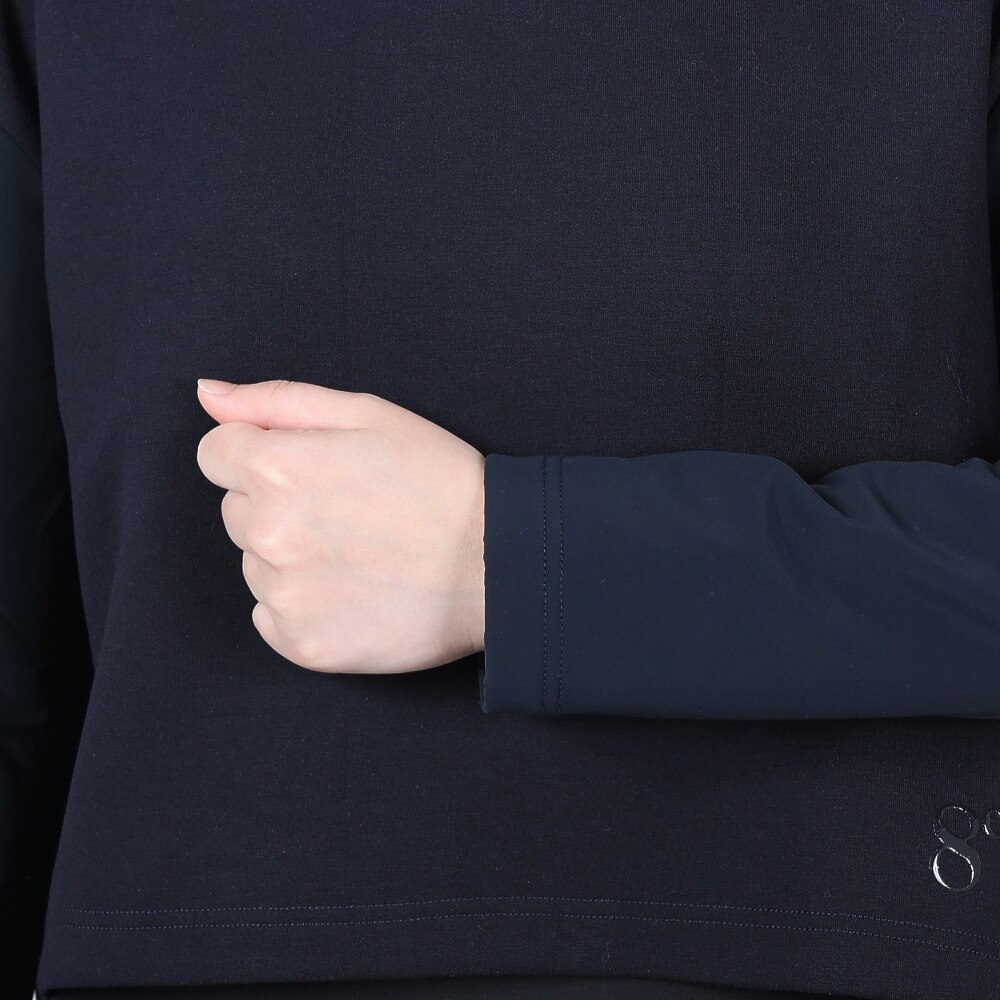 ウィッテム（HUITIEME）（レディース）長袖Tシャツ レディース ハイブリットセットインクルーネック 192-36210-098