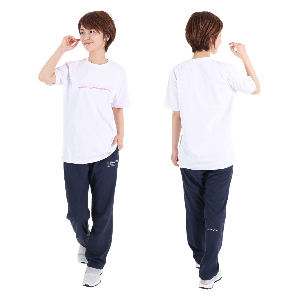 ジローム（GIRAUDM）（レディース）半袖Tシャツ レディース ドライプラス jarsey CT3S0039-TR864-GRCD WHT