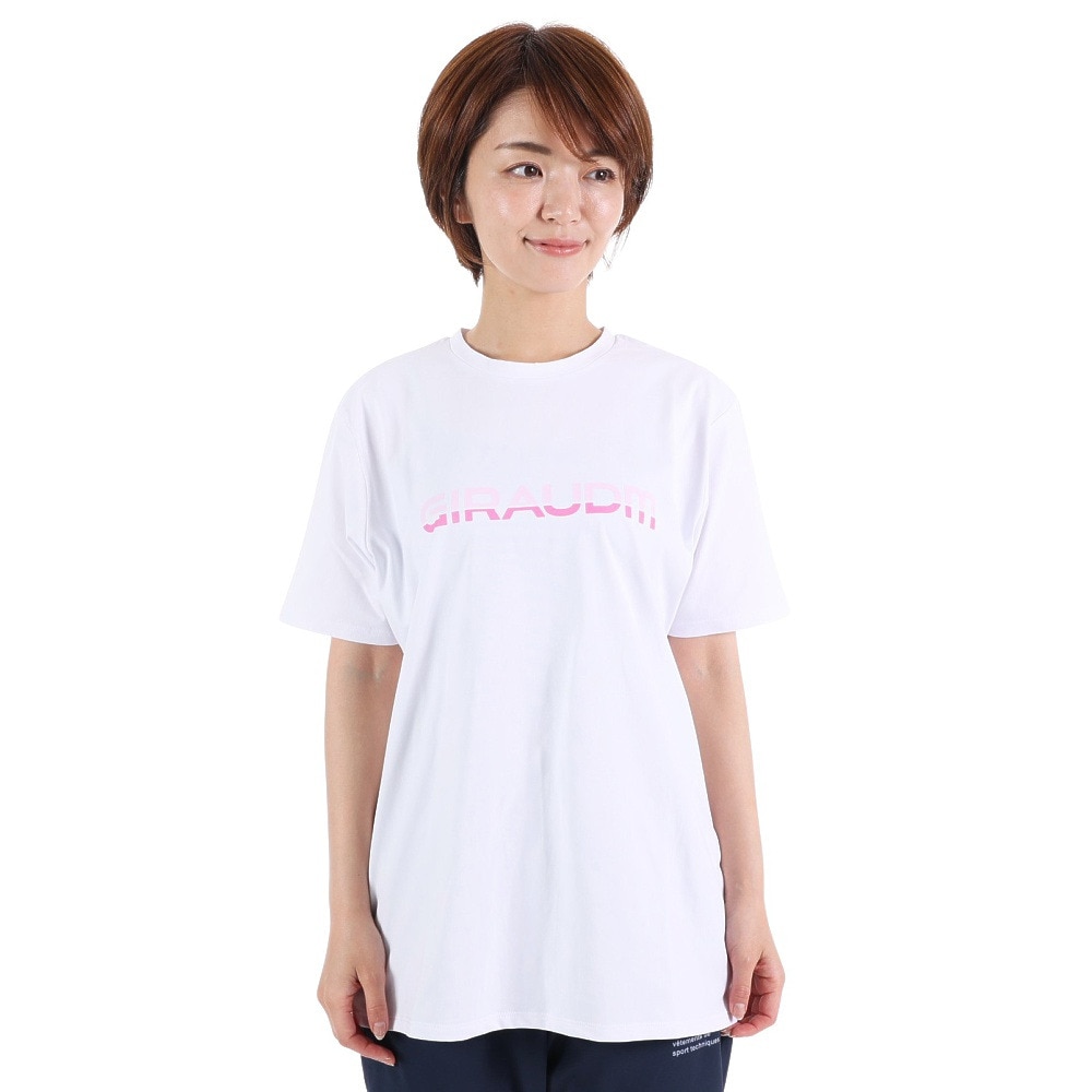 ジローム（GIRAUDM）（レディース）半袖Tシャツ レディース ドライプラス jarsey CT3S0039-TR864-GRCD WHT