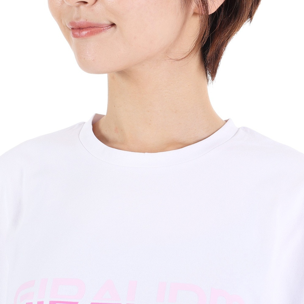 ジローム（GIRAUDM）（レディース）半袖Tシャツ レディース ドライプラス jarsey CT3S0039-TR864-GRCD WHT