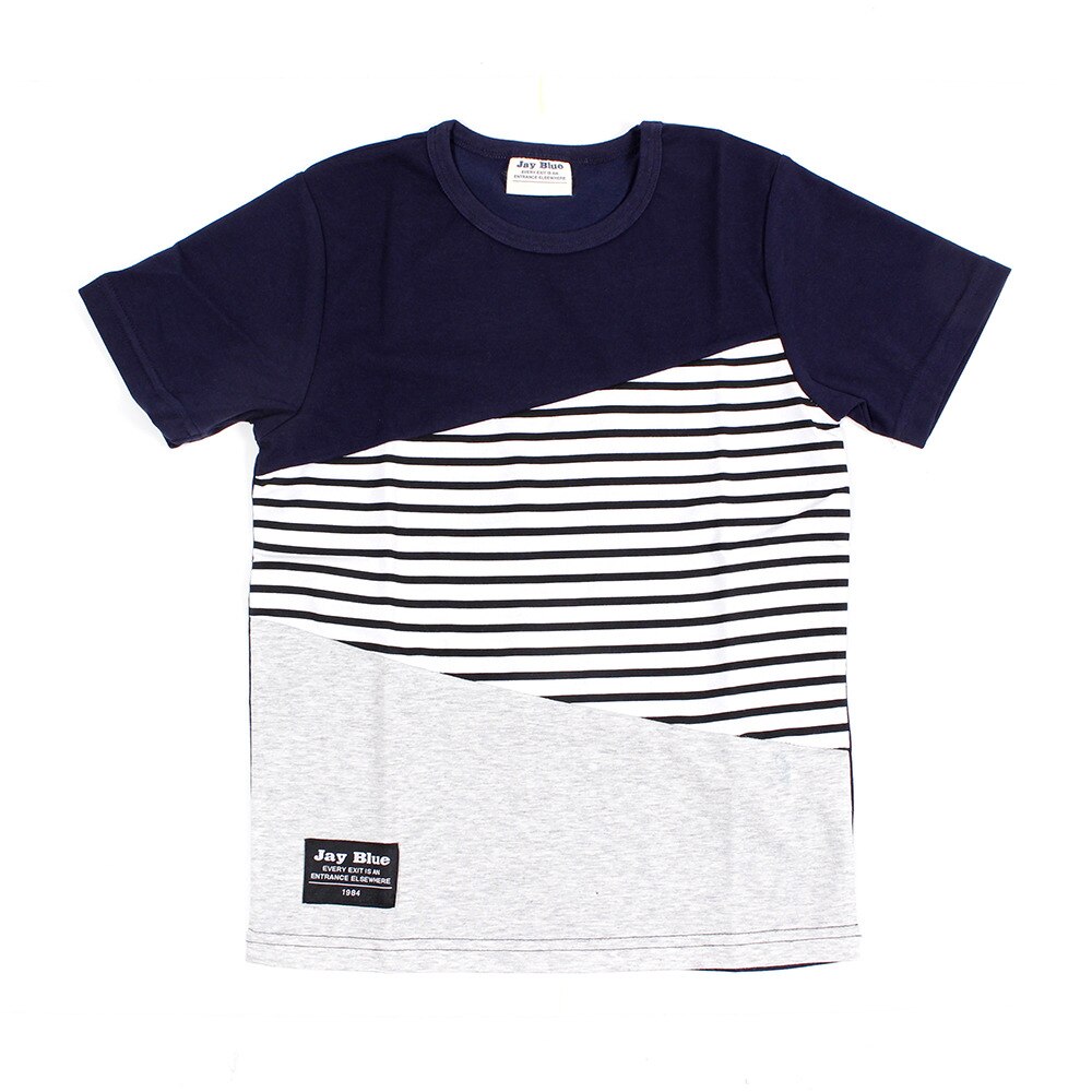  ジュニア 切替え半袖Tシャツ 68111 NVY オンライン価格