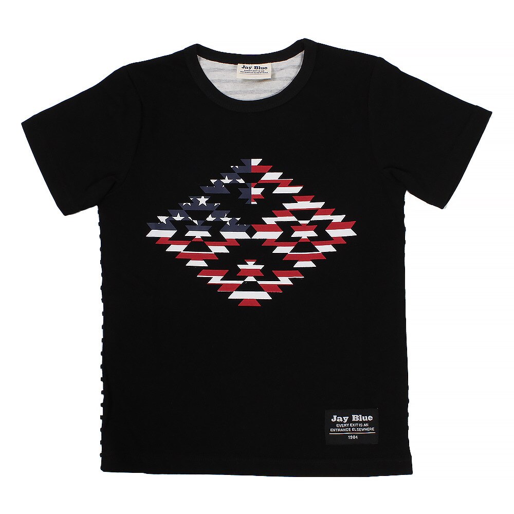  【多少の傷汚れありの為大奉仕】ボーイズ 半袖Tシャツ 68115 BLK オンライン価格