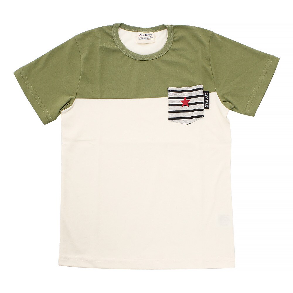  ボーイズ 切替えポケット 半袖Tシャツ 68116 KHK オンライン価格