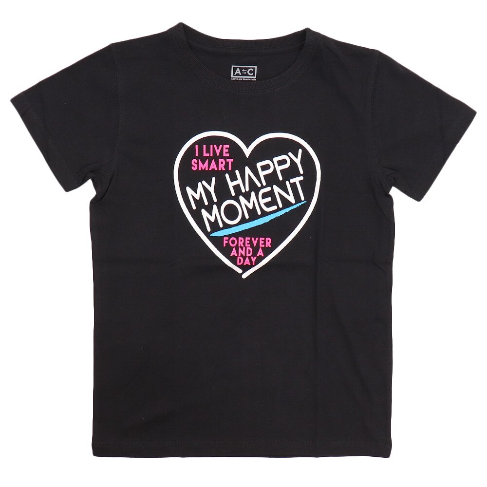  ガールズ 半袖Tシャツ 865PA9JY9276 BLK オンライン価格