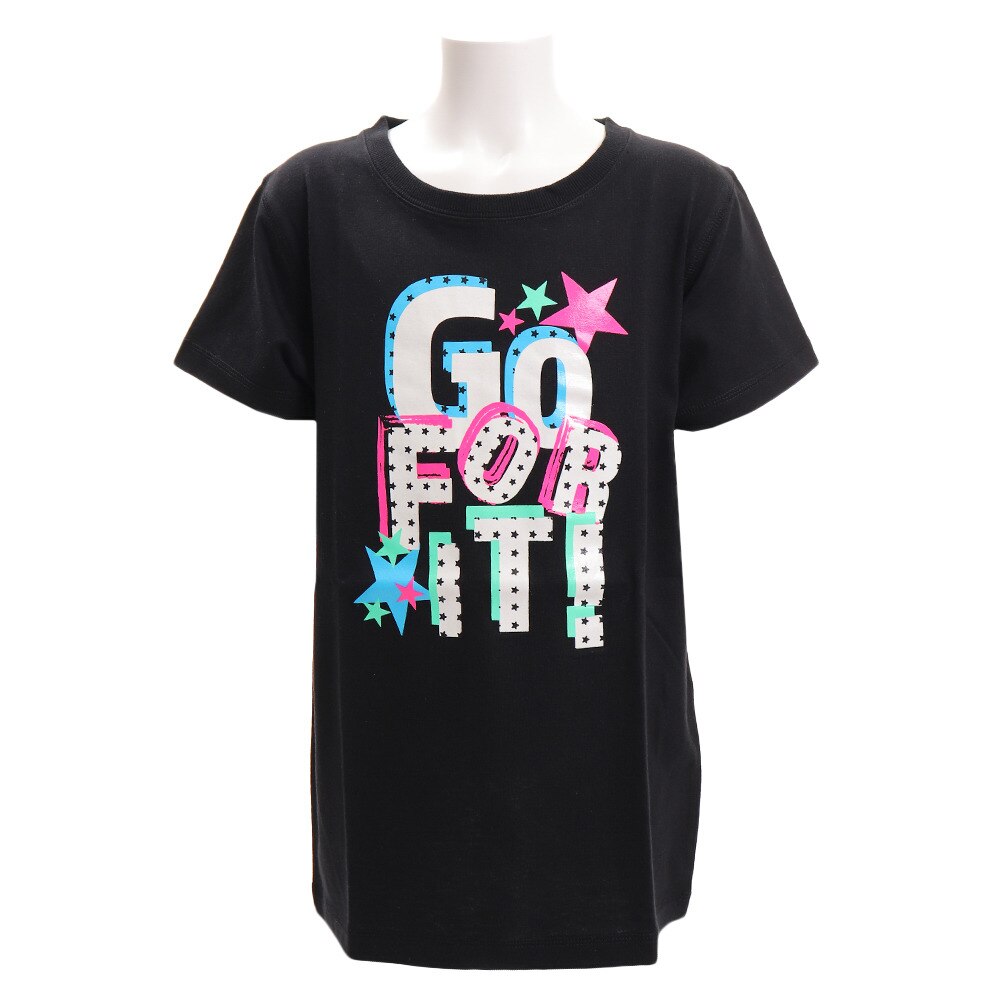  ガールズ 半袖Tシャツ 865PA9JY9277 BLK オンライン価格