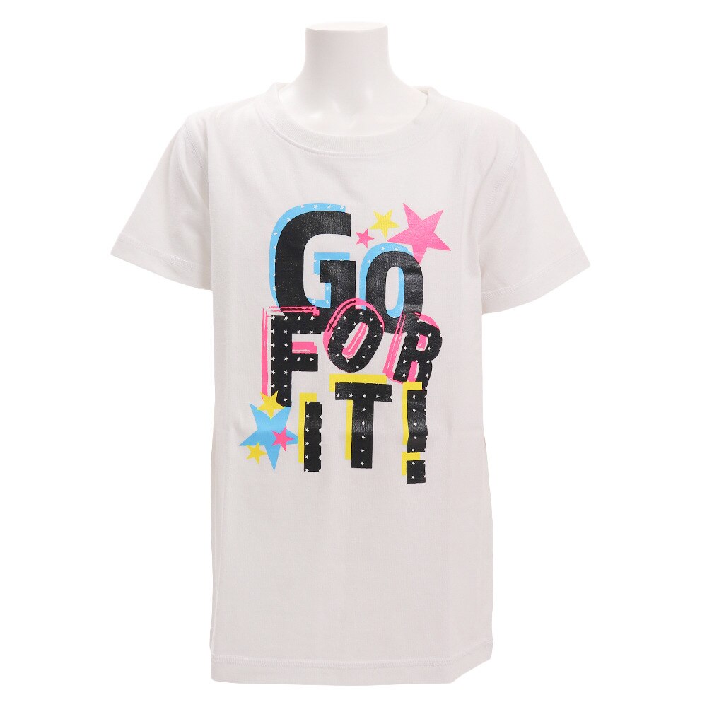  ガールズ 半袖Tシャツ 865PA9JY9277 WHT オンライン価格