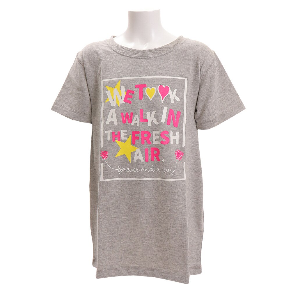  ガールズ 半袖Tシャツ 865PA9JY9278 GRY オンライン価格