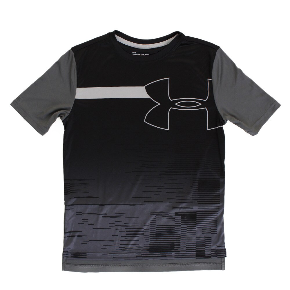  ジュニア BTH UPF50 半袖Tシャツ 1328985 BLK/PGY AT オンライン価格