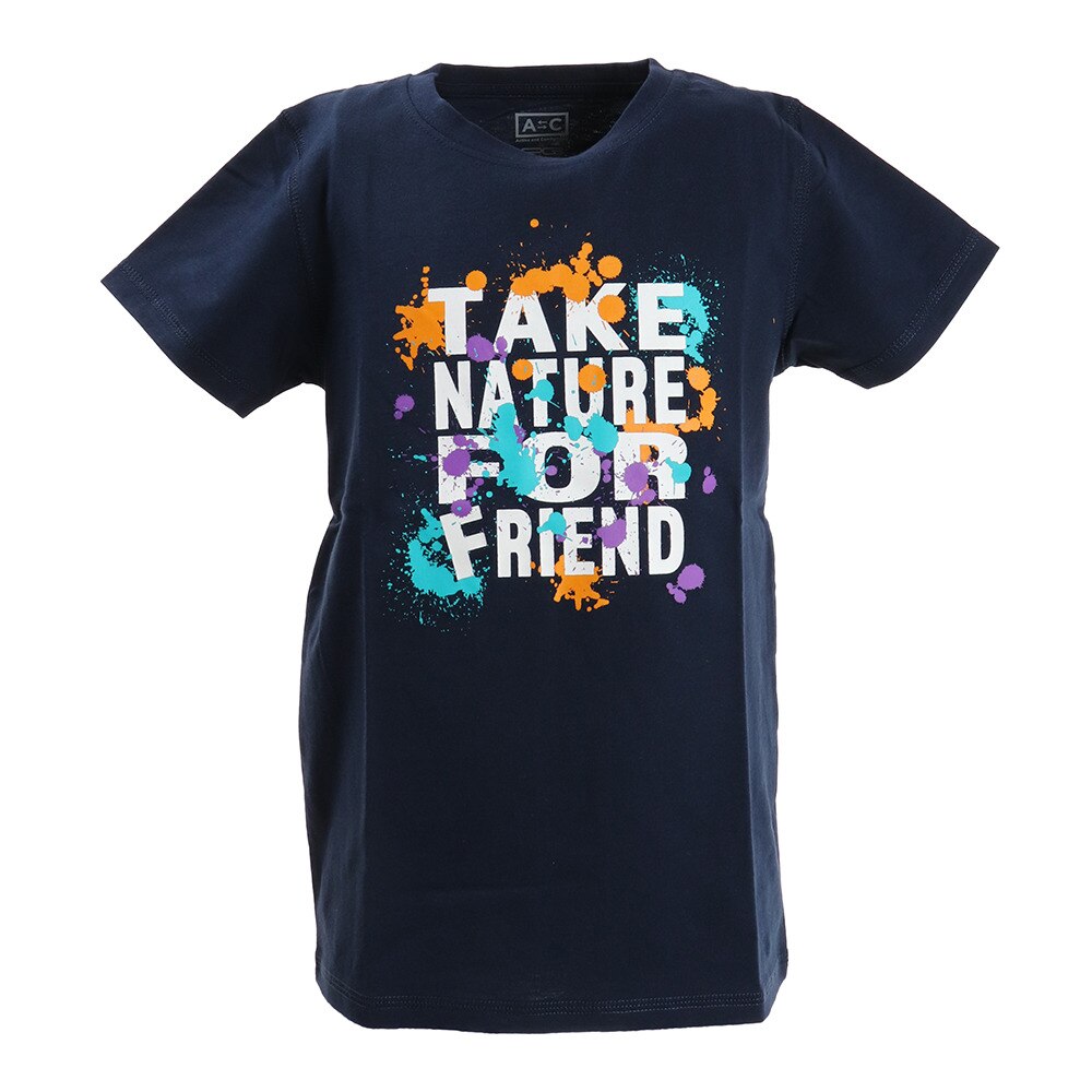  ボーイズ 半袖プリントＴシャツ 865PA0BGI2301NVY オンライン価格