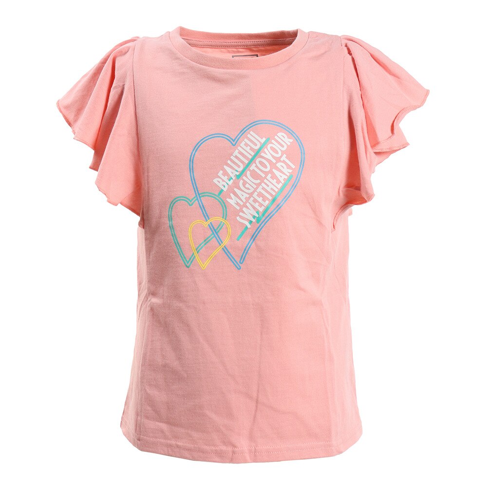  ガールズ ショルダーフリルTシャツ 865PA0BGI2316PNK オンライン価格