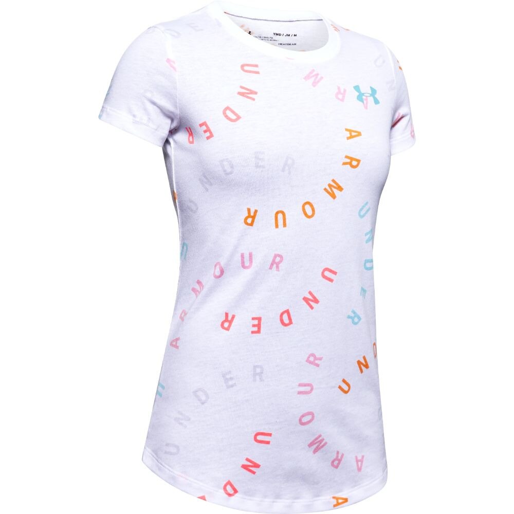  ガールズ ライブ プリント ワードマーク 半袖Tシャツ 1351654 WHT/BHZ AT オンライン価格