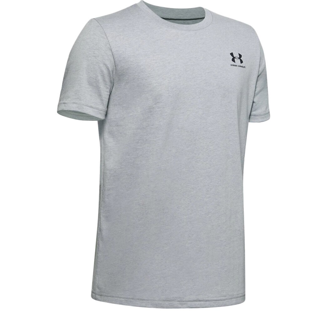  ボーイズ スポーツスタイル レフトチェスト 半袖Tシャツ 1351876 MRH/BLK AT オンライン価格