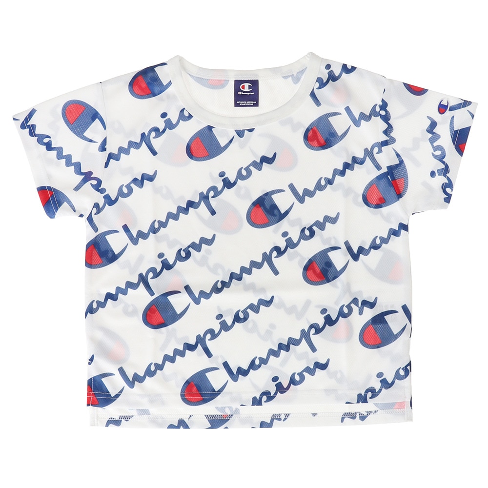  ジュニア 総柄半袖Tシャツ CJ4400WHT オンライン価格
