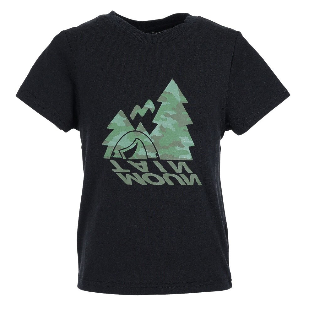  ボーイズ キャンプモチーフTシャツ 865PA1CD6651BLK