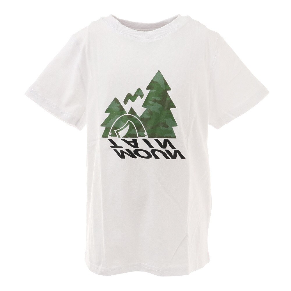  ボーイズ キャンプモチーフTシャツ 865PA1CD6651WHT