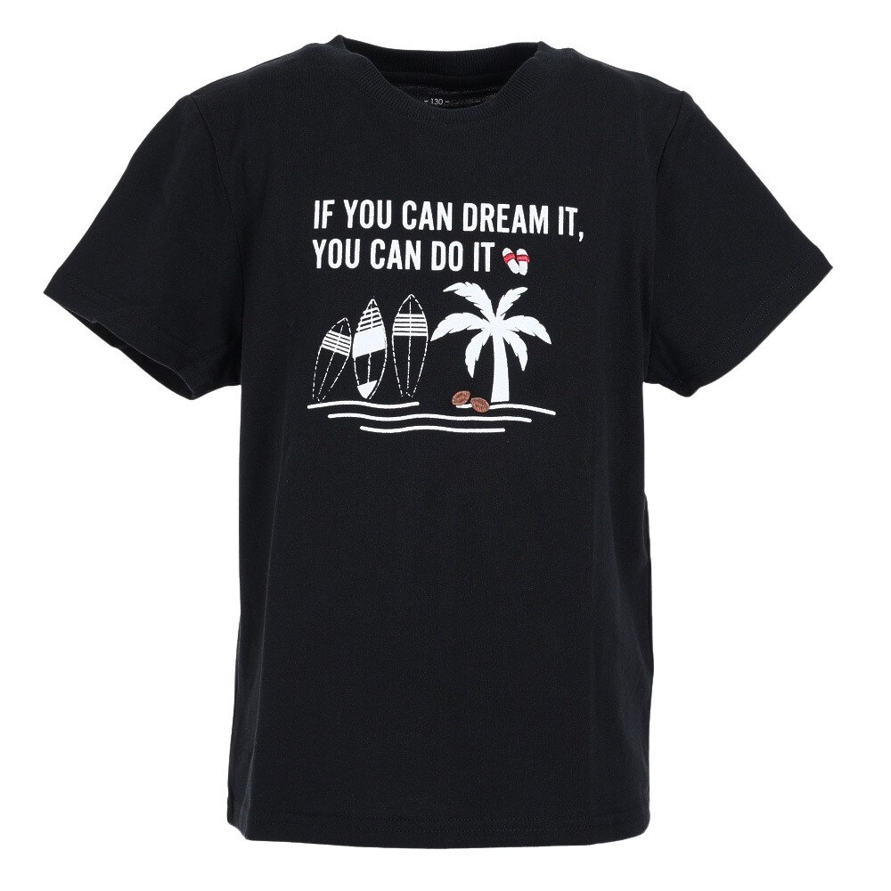  ボーイズ 夏モチーフTシャツ 865PA1CD6653BLK