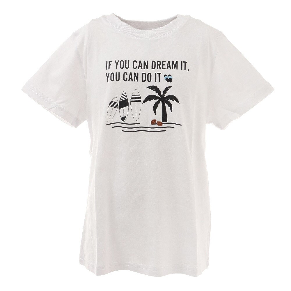  ボーイズ 夏モチーフTシャツ 865PA1CD6653WHT