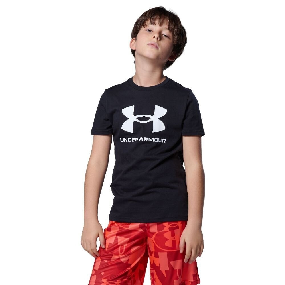 アンダーアーマー（UNDER ARMOUR）（キッズ）ボーイズ スポーツスタイル ロゴ 半袖 Tシャツ 1363282 001