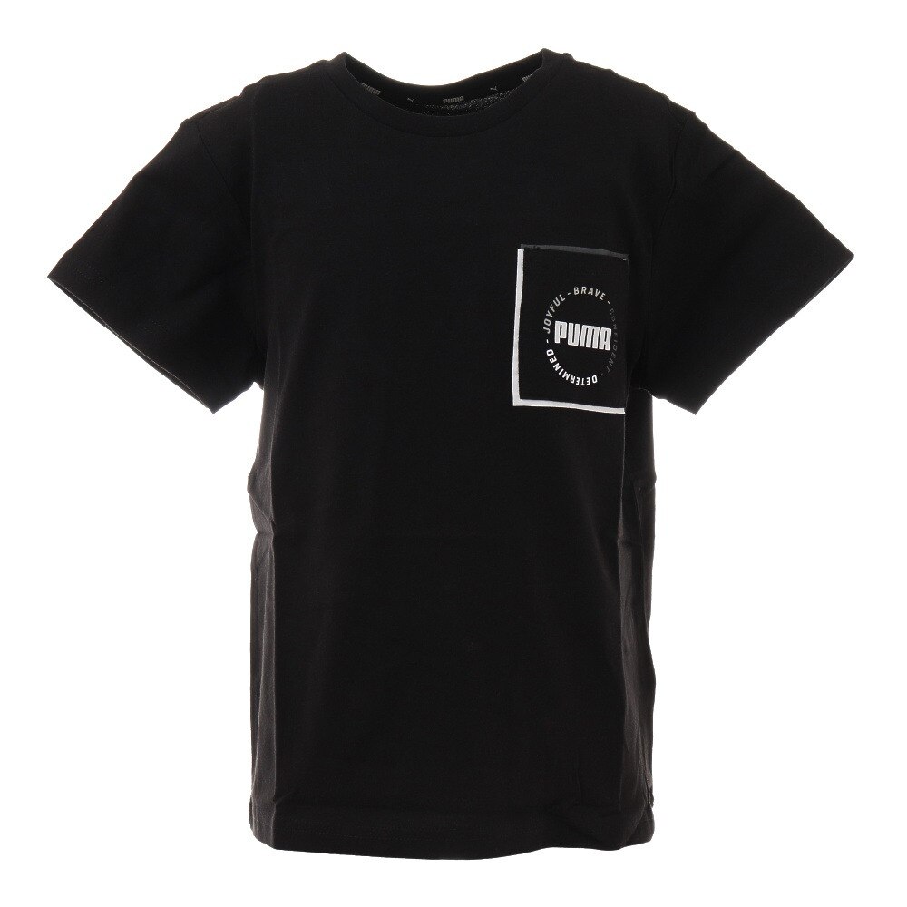  ジュニア ALPHA ポケット Tシャツ 588943 01 BLK