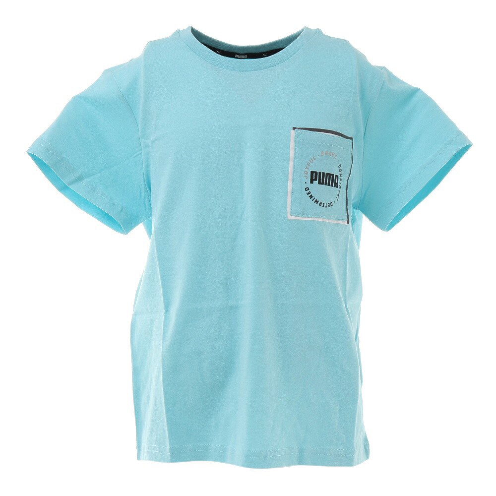  ジュニア ALPHA ポケット Tシャツ 588943 49 LBLU