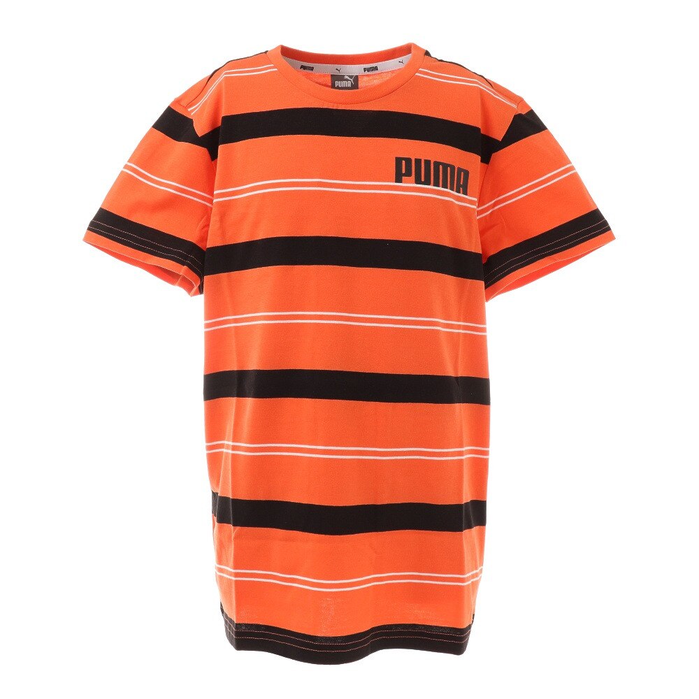  ジュニア ESS+ ストライプ Tシャツ 589117 79 ORG