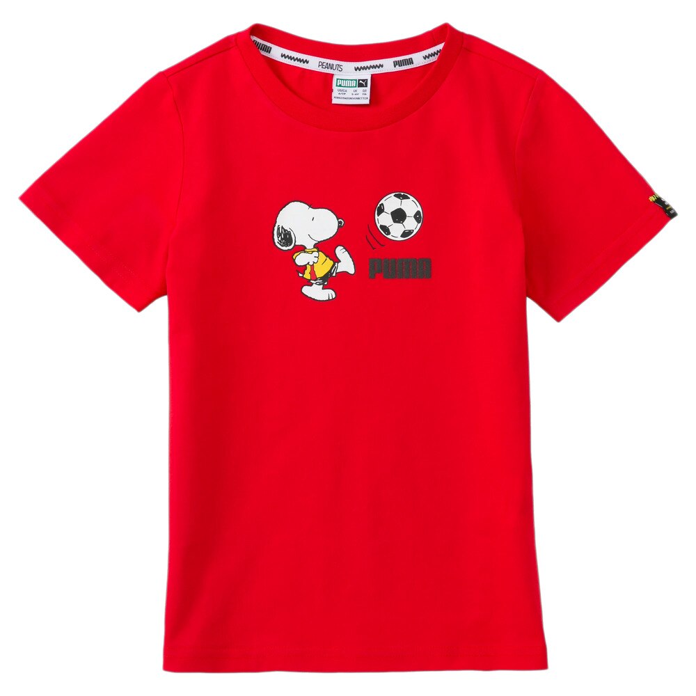  PUMA×PEANUTS キッズ Tシャツ 599457 11 RED