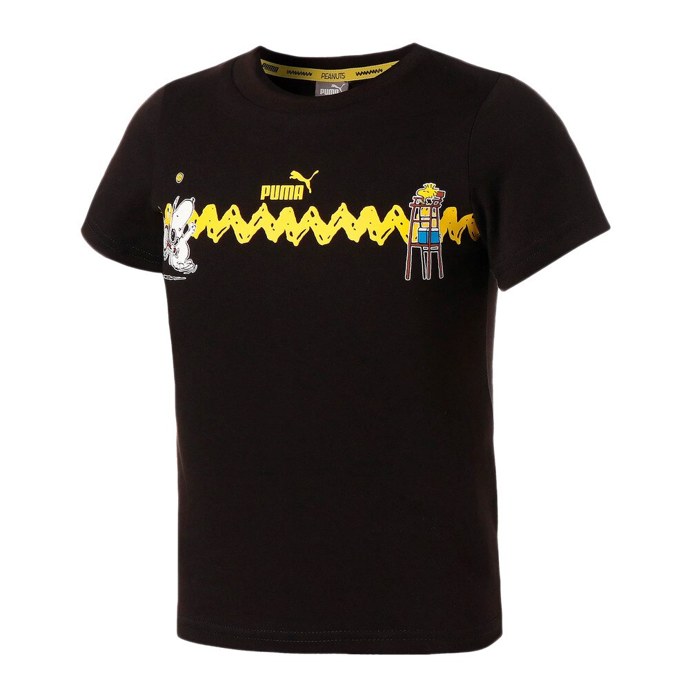  PUMA×PEANUTS キッズ グラフィックTシャツ 599463 01 BLK
