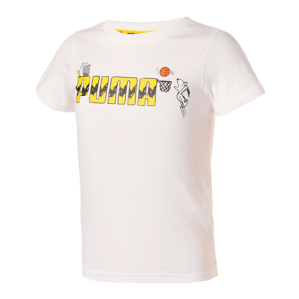  PUMA×PEANUTS キッズ グラフィックTシャツ 599463 02 WHT