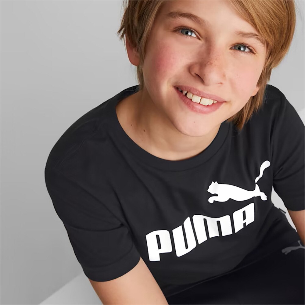 プーマ（PUMA）（キッズ）ジュニア ESS ロゴ Tシャツ 588982 01 BLK