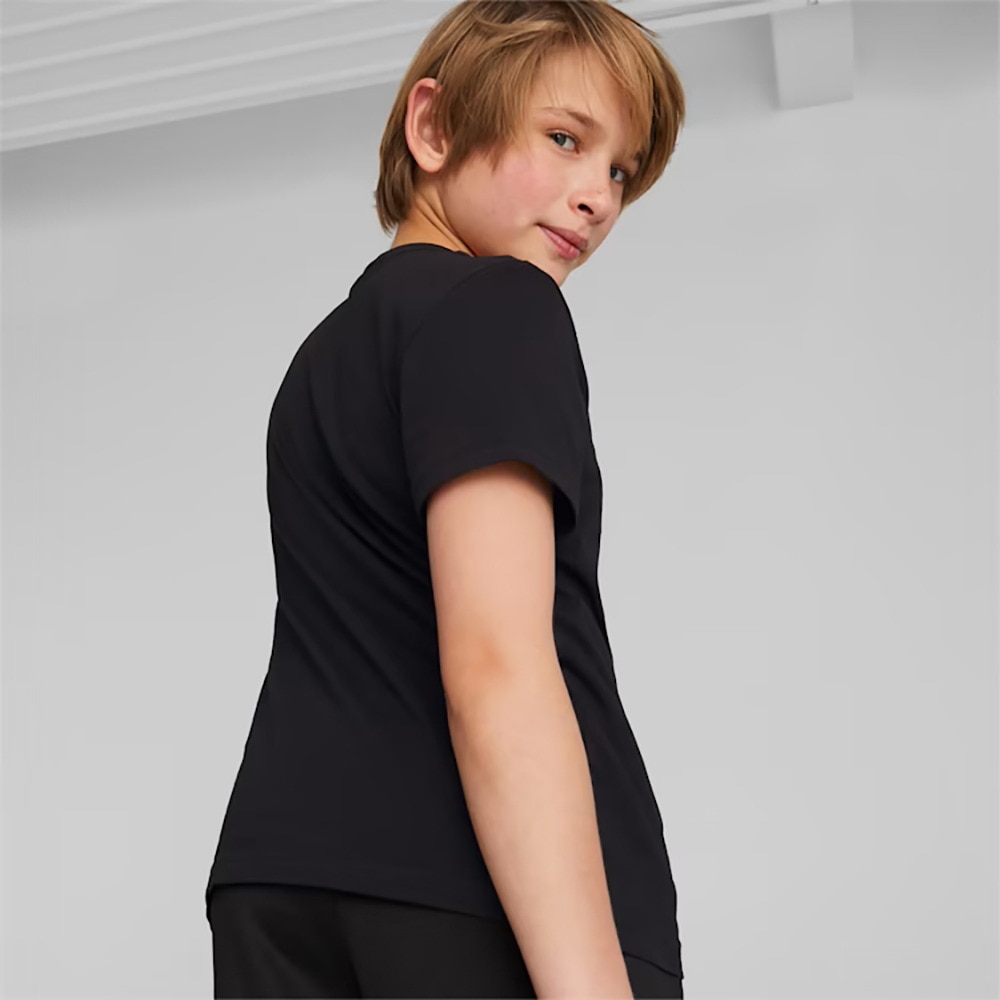プーマ（PUMA）（キッズ）ジュニア ESS ロゴ Tシャツ 588982 01 BLK
