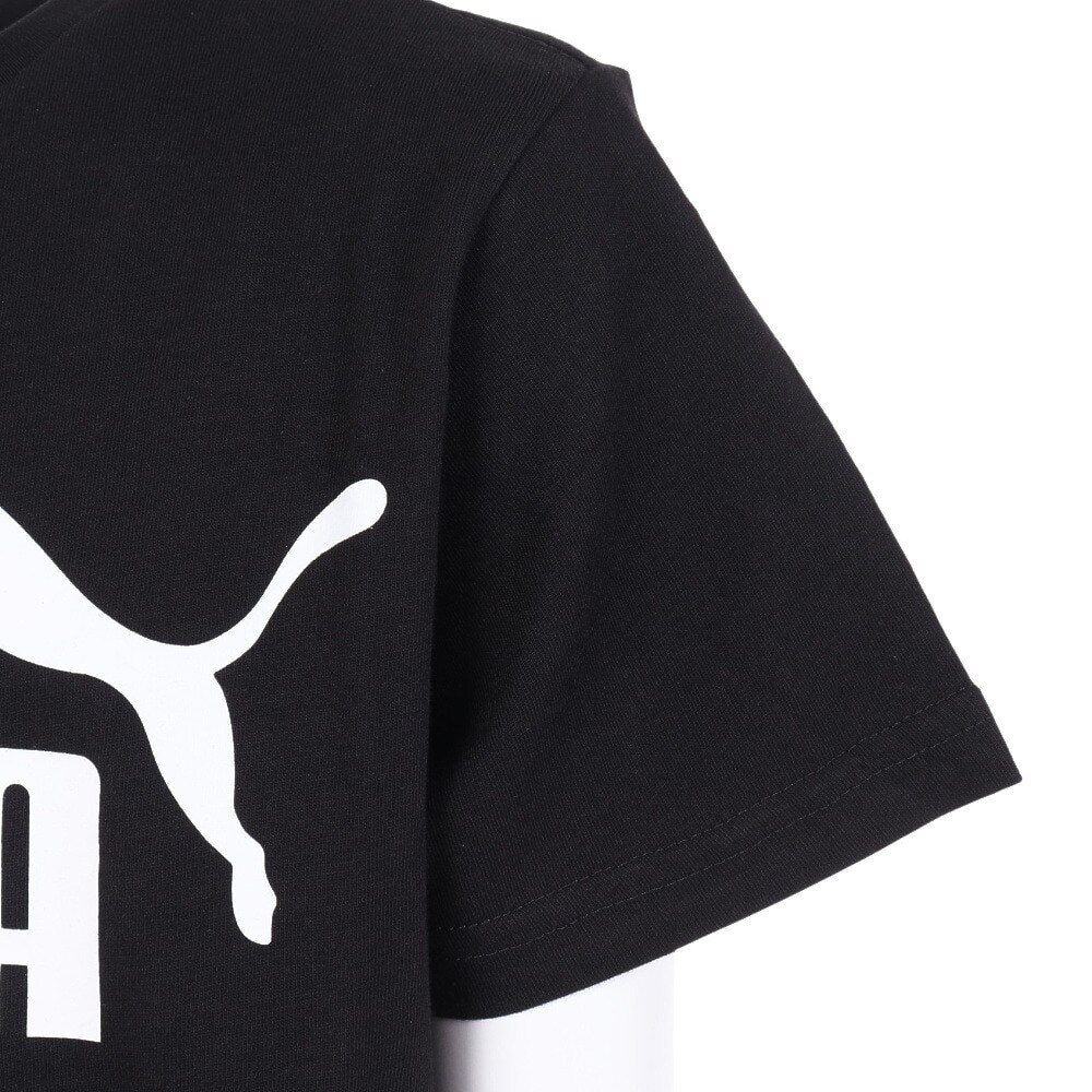 プーマ（PUMA）（キッズ）ジュニア ESS ロゴ Tシャツ 588982 01 BLK