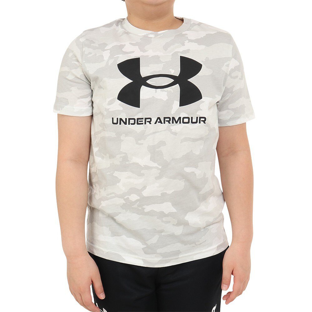 アンダーアーマー（UNDER ARMOUR）（キッズ）半袖Tシャツ ジュニア SPORSTYLE ロゴ AP 1376733 101★★★