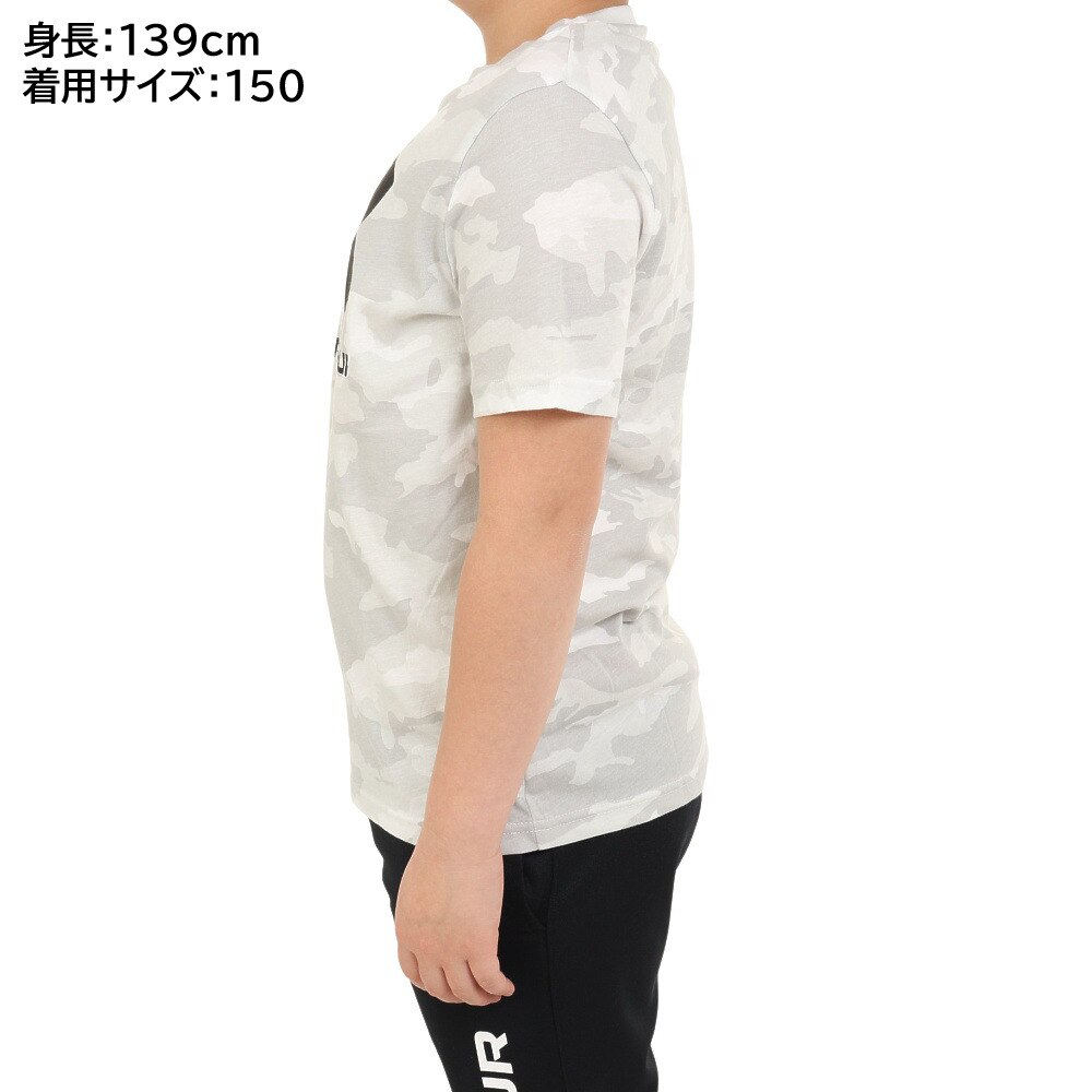 アンダーアーマー（UNDER ARMOUR）（キッズ）半袖Tシャツ ジュニア SPORSTYLE ロゴ AP 1376733 101★★★