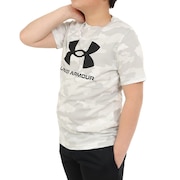 アンダーアーマー（UNDER ARMOUR）（キッズ）半袖Tシャツ ジュニア SPORSTYLE ロゴ AP  1376733 101