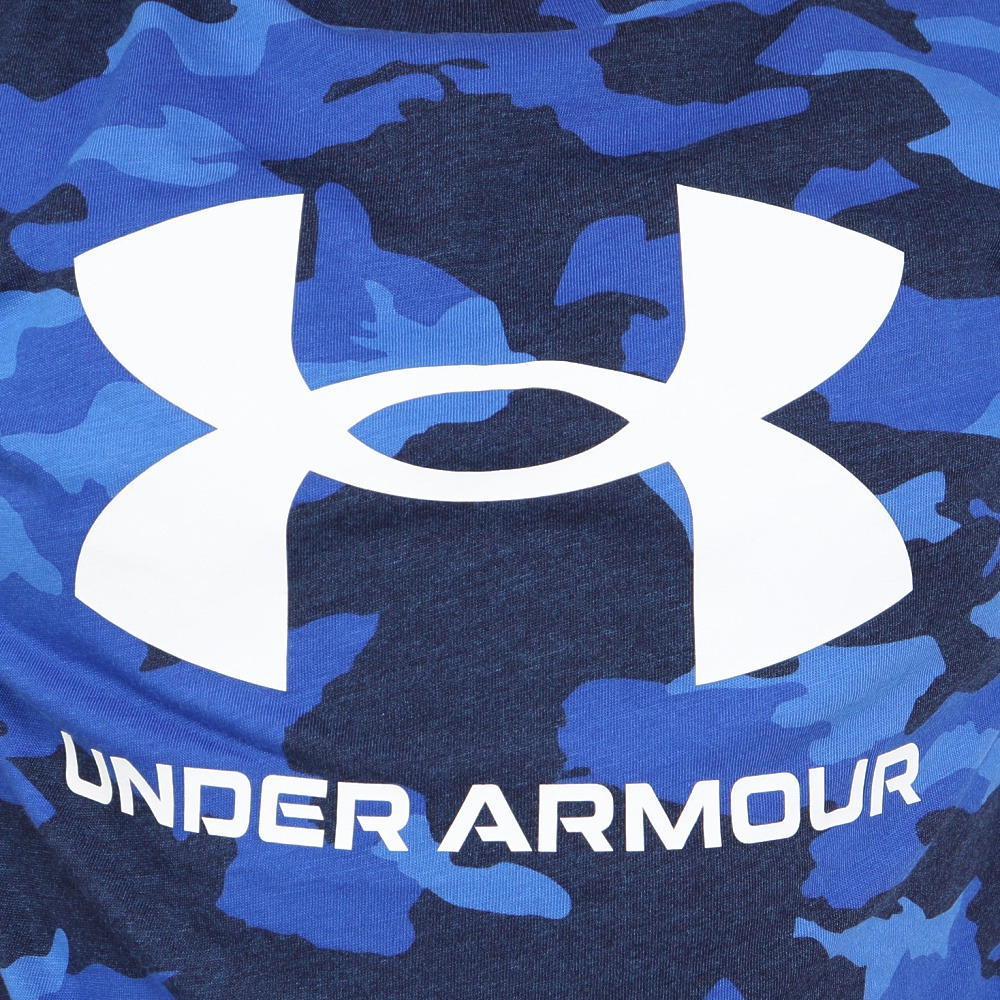 アンダーアーマー（UNDER ARMOUR）（キッズ）半袖Tシャツ ジュニア SPORSTYLE ロゴ AP 1376733 401