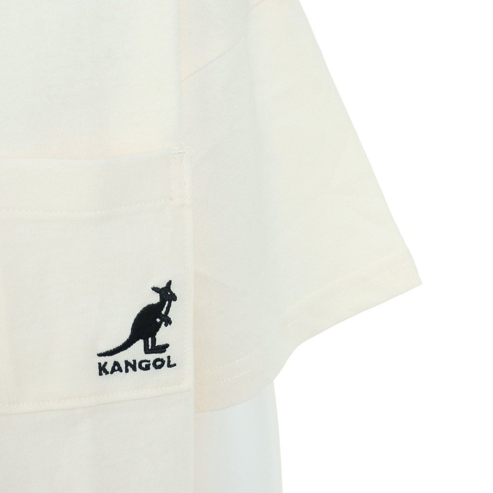 カンゴール（KANGOL）（キッズ）ジュニア 無地ポケット付きTシャツ 887444 WHT