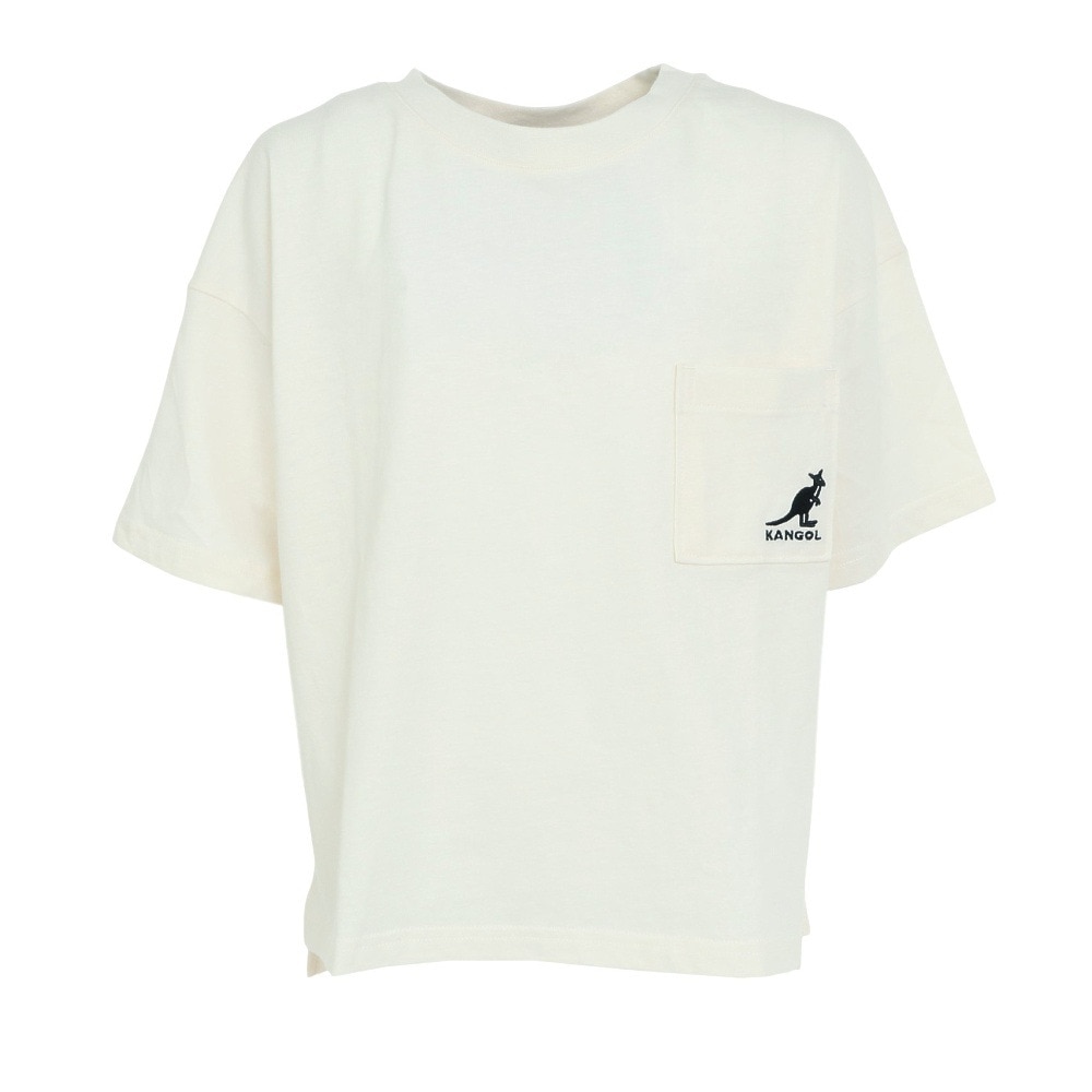 カンゴール（KANGOL）（キッズ）ジュニア 無地ポケット付きTシャツ 887444 WHT