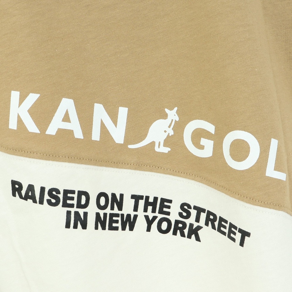 カンゴール（KANGOL）（キッズ）バイカラー切替 半袖Tシャツ 887445 WHT