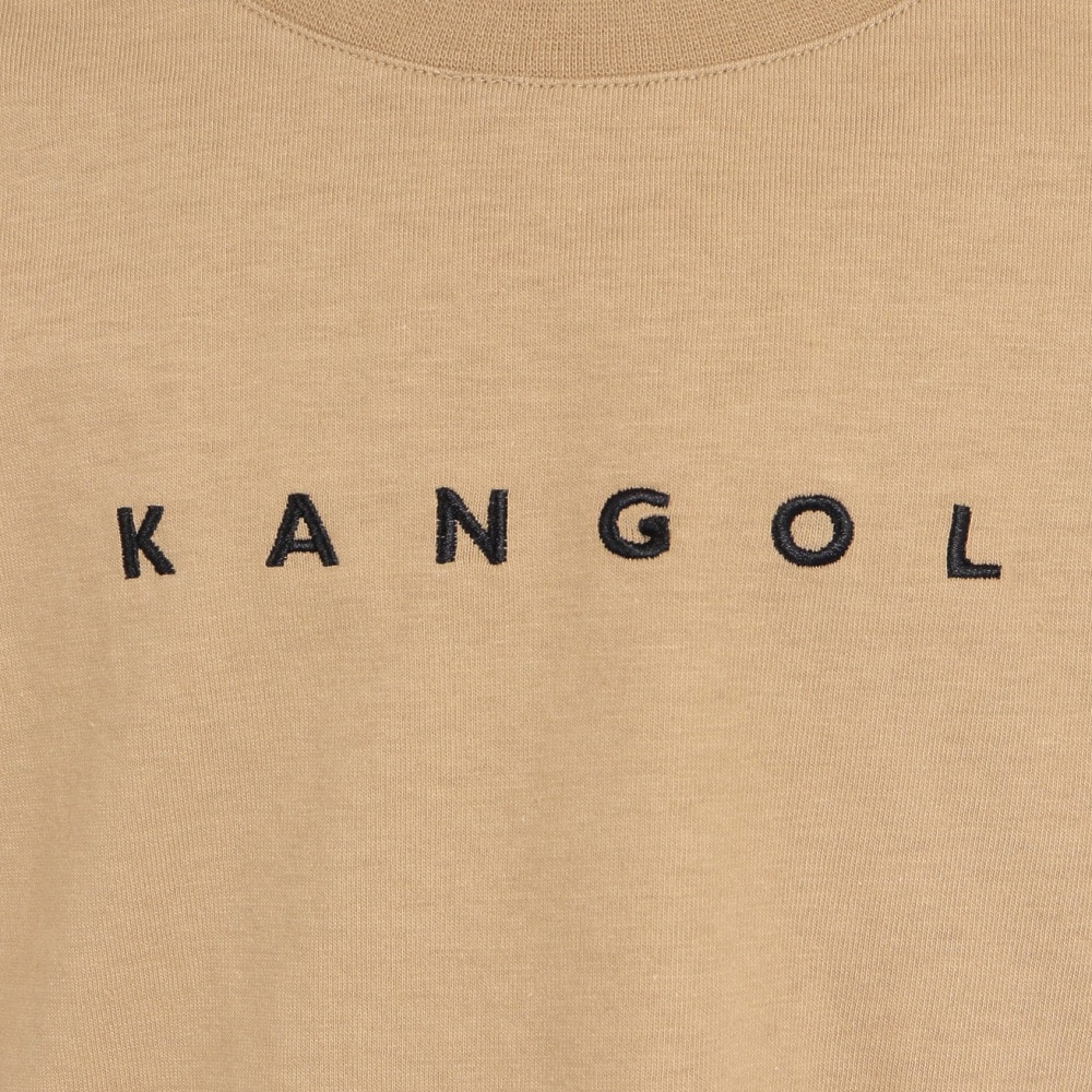 カンゴール（KANGOL）（キッズ）発泡バックプリント 半袖Tシャツ 887447 BEG